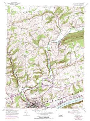 Bloomsburg USGS topographic map 41076a4