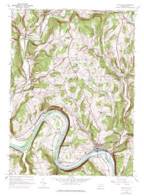 Laceyville topo map