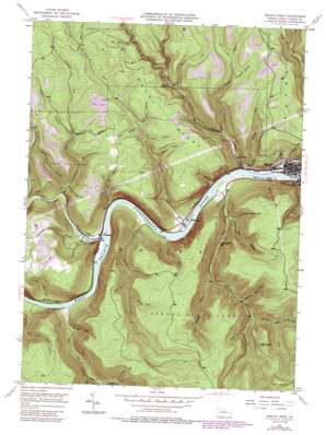 Keating USGS topographic map 41077c7
