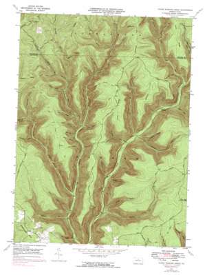 Young Womans Creek topo map