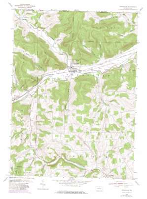 Knoxville topo map