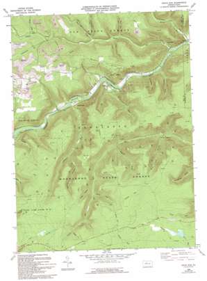 Dents Run USGS topographic map 41078c3