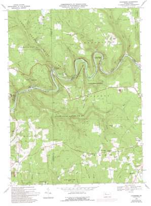 Cooksburg USGS topographic map 41079c2