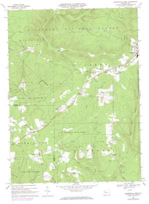 Marienville West topo map