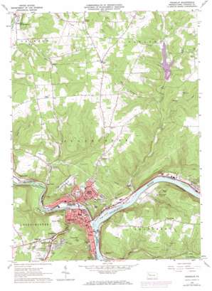 Franklin USGS topographic map 41079d7