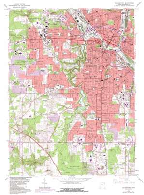 Youngstown topo map