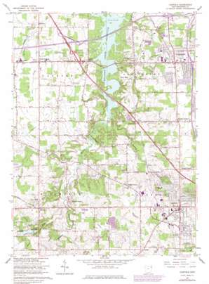 Canfield topo map