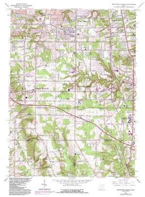 Broadview Heights topo map