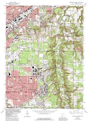 Mayfield Heights topo map