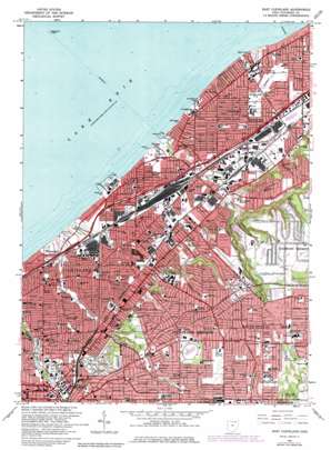 East Cleveland topo map