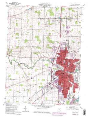Findlay USGS topographic map 41083a6
