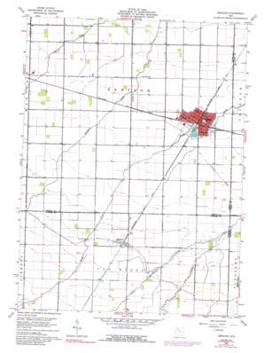 Deshler USGS topographic map 41083b8