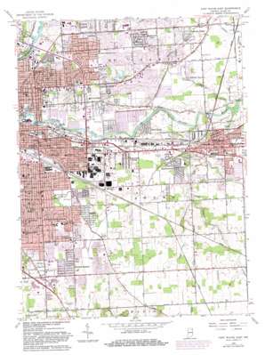 Fort Wayne East USGS topographic map 41085a1