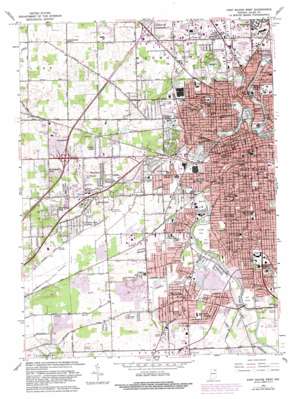 Fort Wayne West USGS topographic map 41085a2
