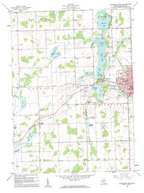 Coldwater West topo map