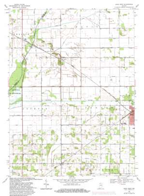 Knox West topo map