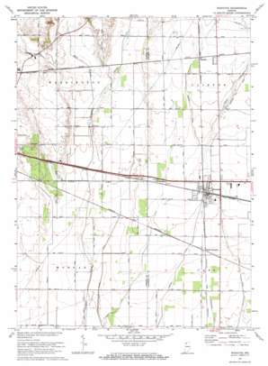 Wanatah USGS topographic map 41086d8