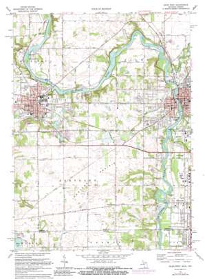 Niles West topo map