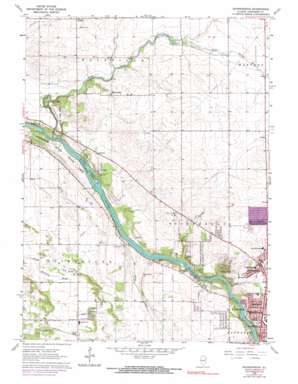 Bourbonnais USGS topographic map 41087b8