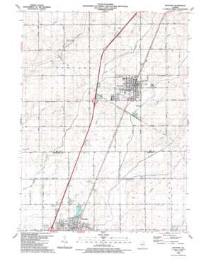 Peotone USGS topographic map 41087c7