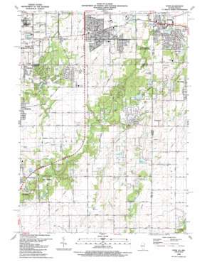 Dyer USGS topographic map 41087d5