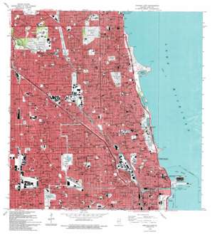 Chicago Loop USGS topographic map 41087h6