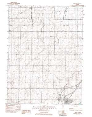 Odell topo map