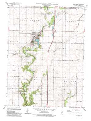 Troy Grove topo map