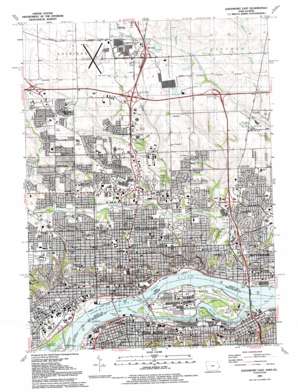Davenport East USGS topographic map 41090e5