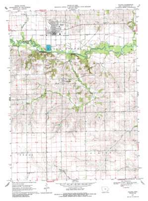 Kalona USGS topographic map 41091d6