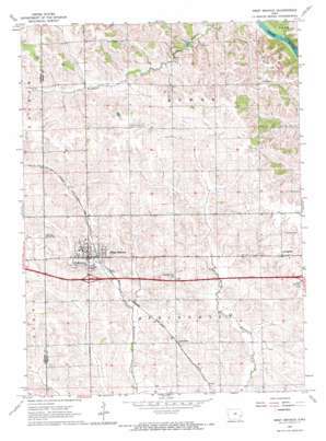 West Branch topo map