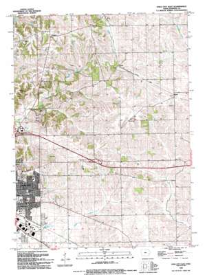 Iowa City East USGS topographic map 41091f4