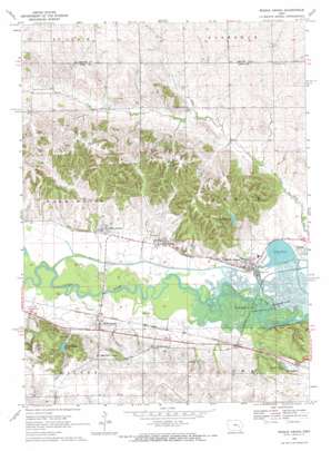 Middle Amana topo map