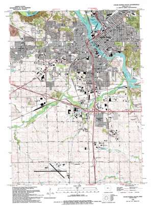 Cedar Rapids South topo map