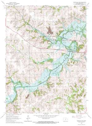 Knoxville Sw topo map