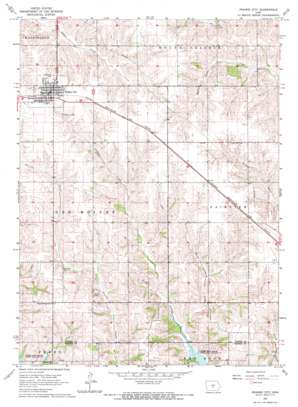 Prairie City topo map