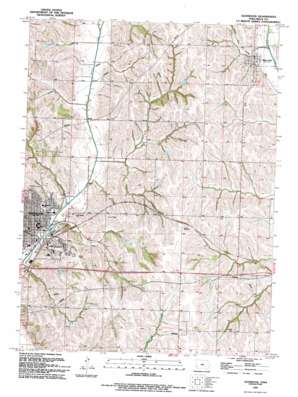 Glenwood topo map