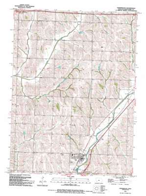 Underwood topo map