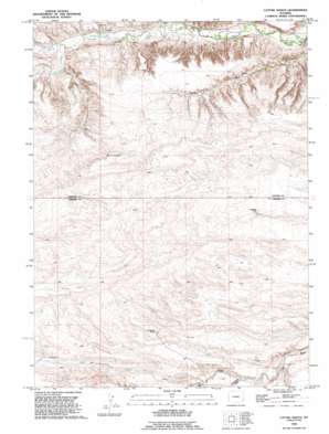 Cattail Ranch topo map