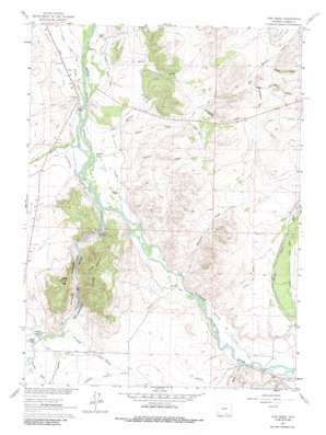 Cow Creek topo map