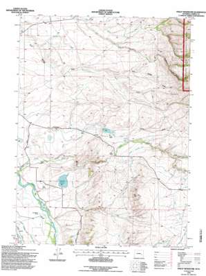 Finley Reservoir topo map