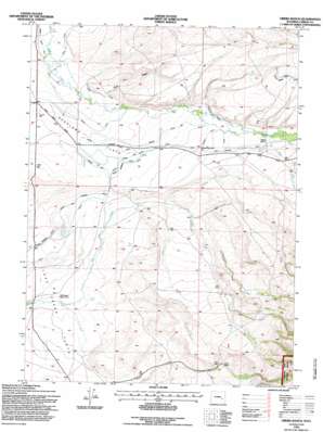 Oberg Ranch USGS topographic map 41106e6