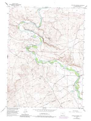 Overland Crossing topo map