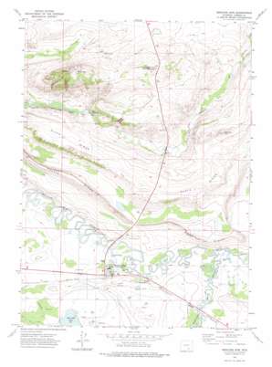 Medicine Bow USGS topographic map 41106h2