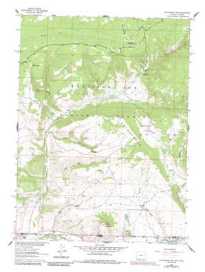 Cottonwood Rim topo map