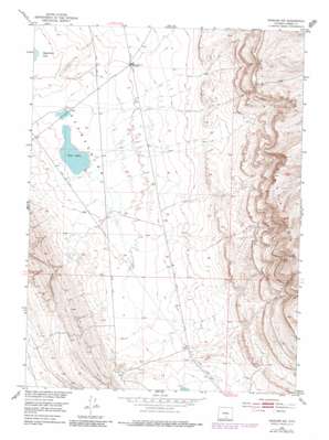 Rawlins Nw topo map