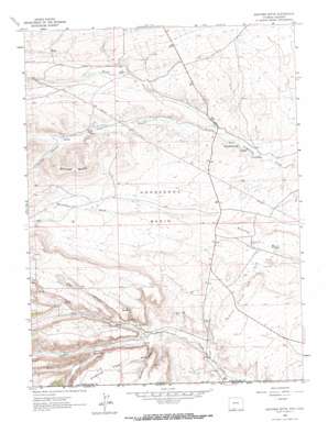 Scrivner Butte topo map