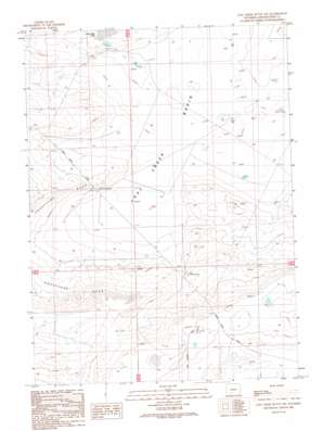 Lost Creek Butte Nw topo map