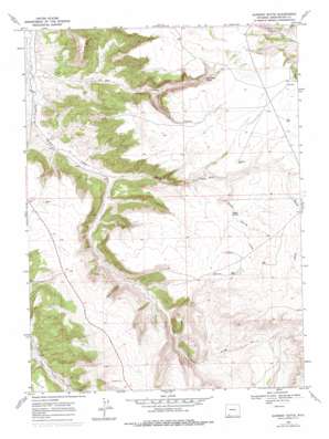 Earnest Butte topo map