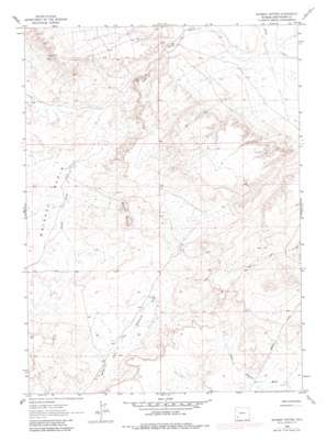Whiskey Buttes topo map